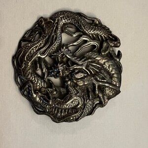 Vintage dragon brooch